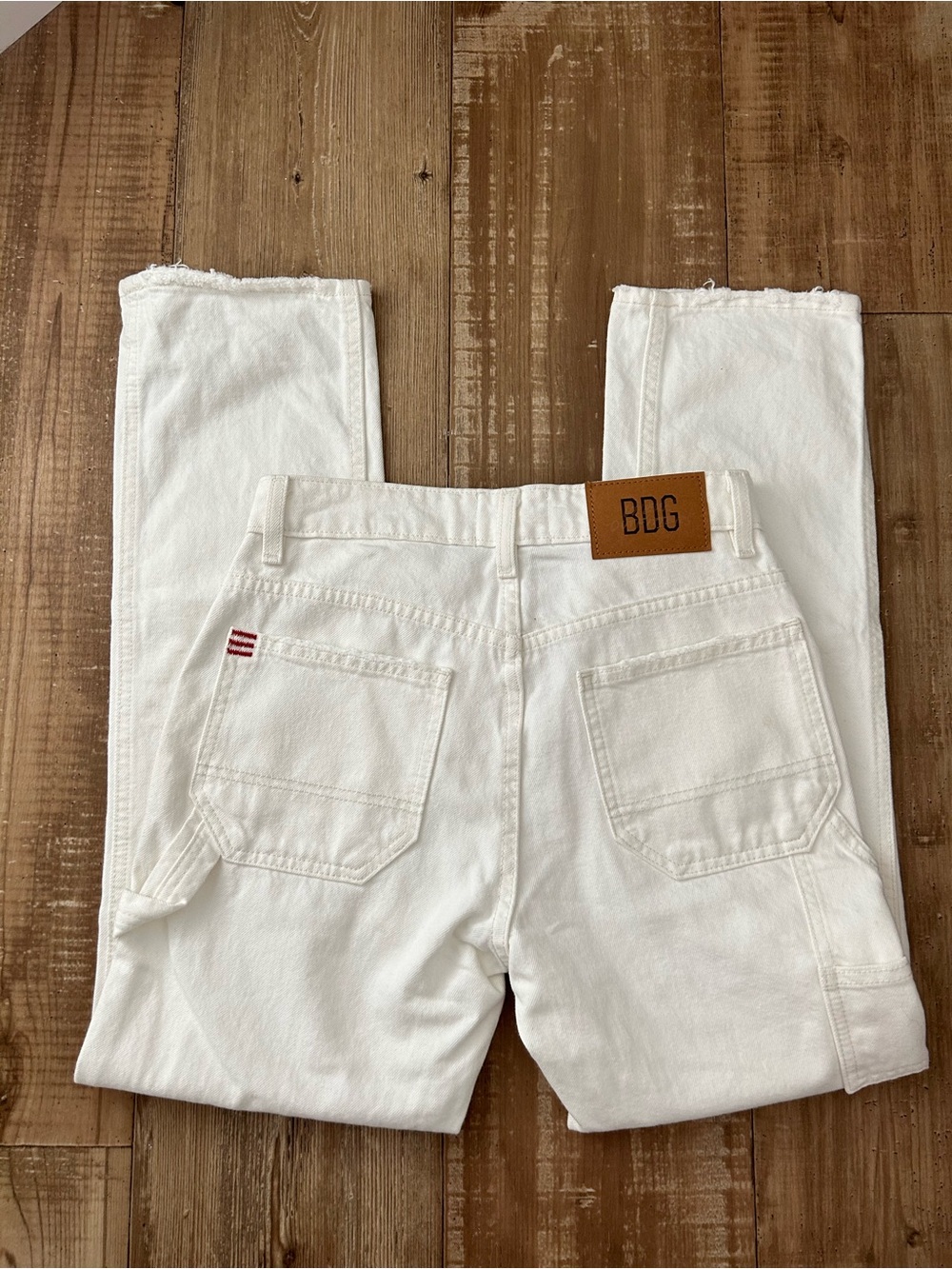 BDG White High Rise Carpenter Jeans - 25